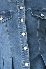 Camille Peplum Denim Jacket