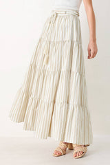 Coastal Breeze Tiered Maxi Skirt