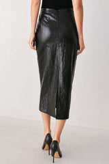 Sienna Faux Leather Midi Skirt (2 Color Ways)