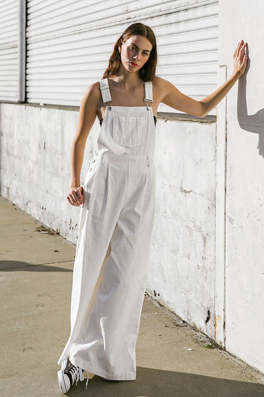 Adjustable Straps Woven Overall