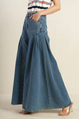 Extra Wide-Leg Denim Pants