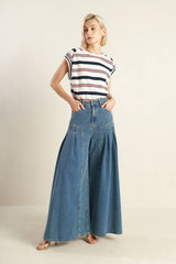 Extra Wide-Leg Denim Pants