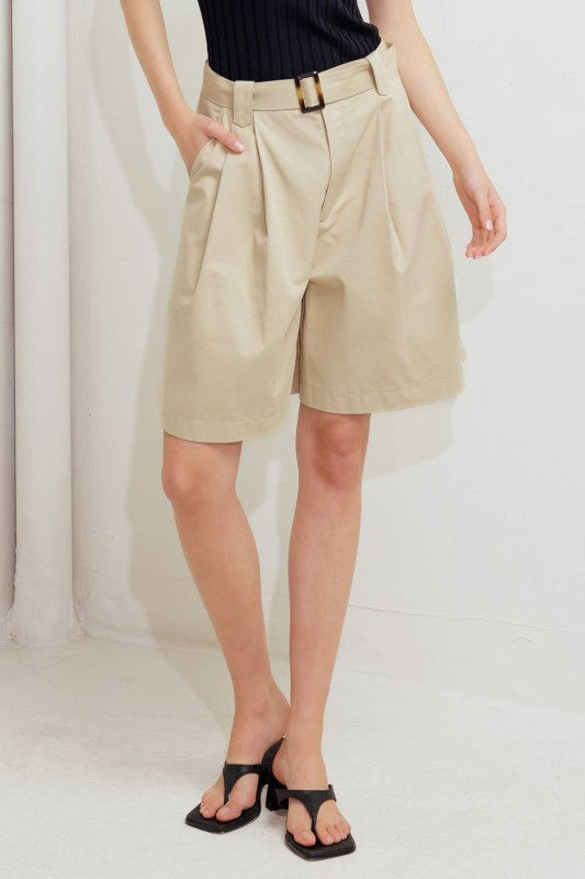 Utility High-Waisted Shorts