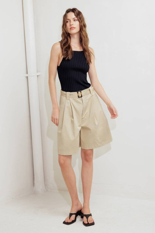 Utility High-Waisted Shorts