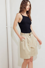 Utility High-Waisted Shorts