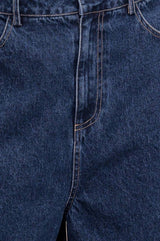 High-Rise Wide Leg Denim Shorts