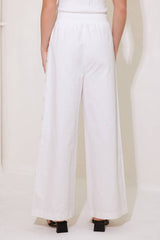 Cotton Wide Leg Pants