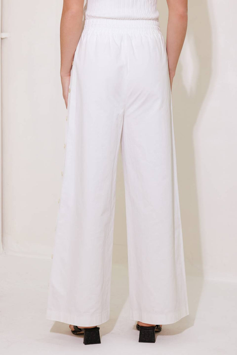 Cotton Wide Leg Pants