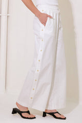 Cotton Wide Leg Pants