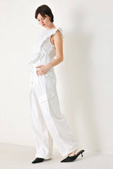 Cotton Balloon Cargo Pants