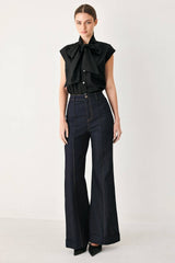 Tailored Wide-Leg Jeans