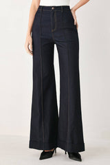 Tailored Wide-Leg Jeans