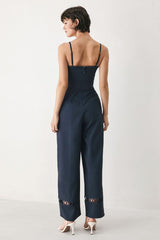 Midnight Elegance Wide Leg Jumpsuit