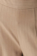 Tailored Pinstripe Wide Leg Pants
