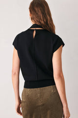 Noelle Tie-Neck Knit Top