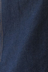 Sleeveless Open-Back Denim Top