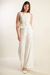 White Lace Sleeveless Vest