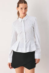 Pinstripe Sculpted Shirt