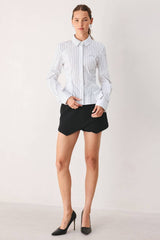 Pinstripe Sculpted Shirt