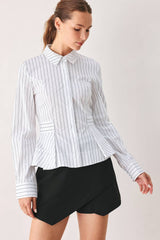 Pinstripe Sculpted Shirt