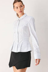 Pinstripe Sculpted Shirt