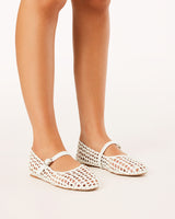 Mary Jane Woven Flats