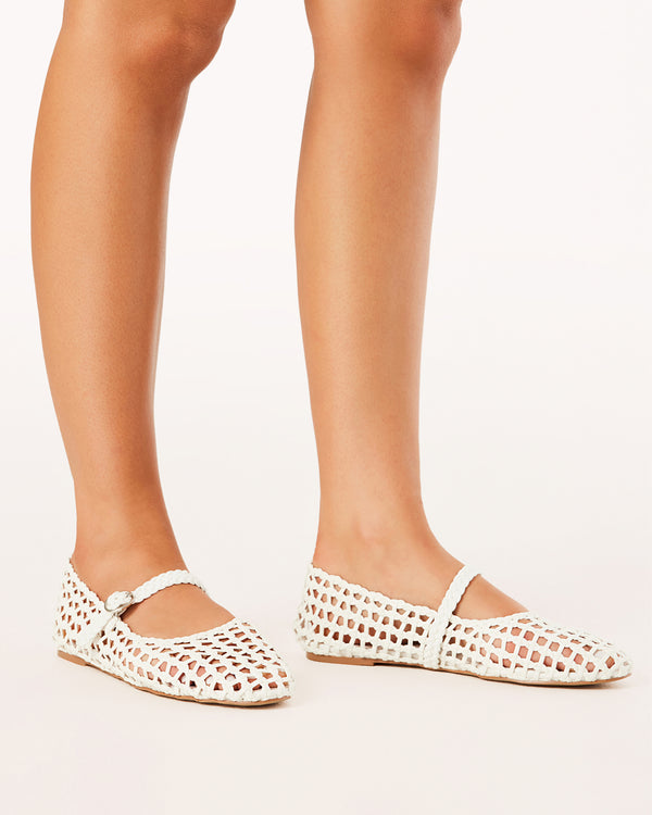 Mary Jane Woven Flats