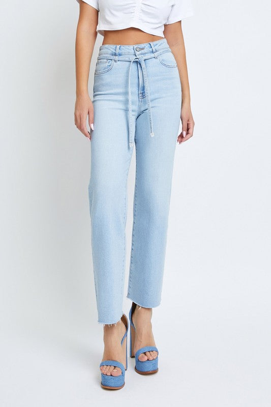 Tracey High Rise Straight Leg Jean