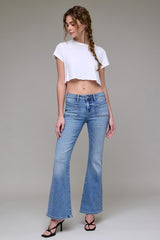 Mid-Rise Flare Jeans