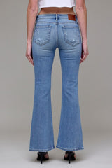Mid-Rise Flare Jeans