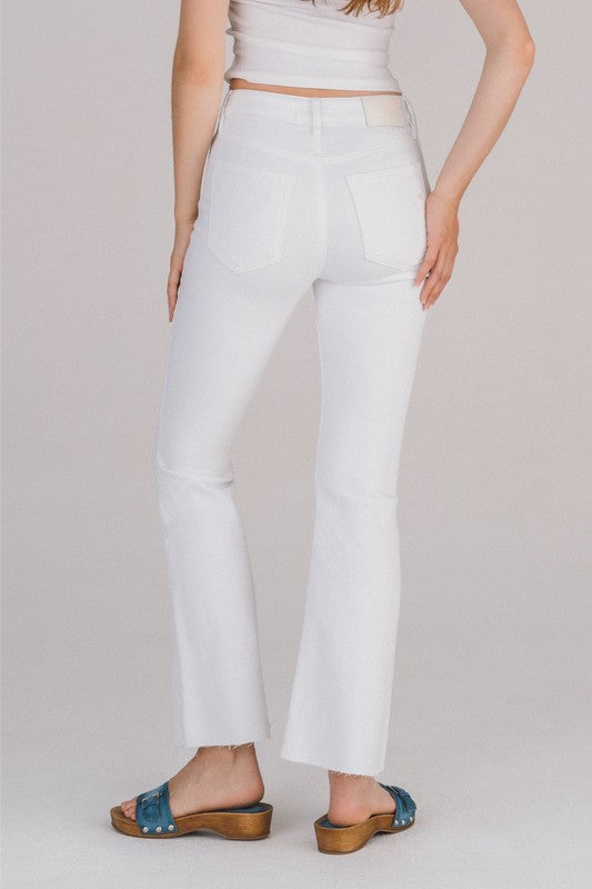 Inseam Flared White Denim