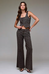 Chic Leopard-Print Wide-Leg Pants