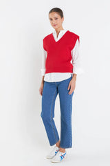 Throw On Solid Sweater Vest (2 Color Ways)