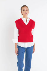 Throw On Solid Sweater Vest (2 Color Ways)