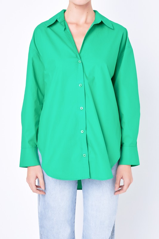 Oversized Button Down Shirt (2 Color Ways)