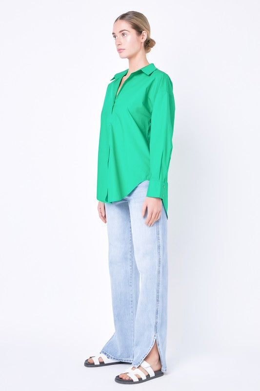Oversized Button Down Shirt (2 Color Ways)