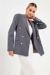 Double Breasted Suit Blazer