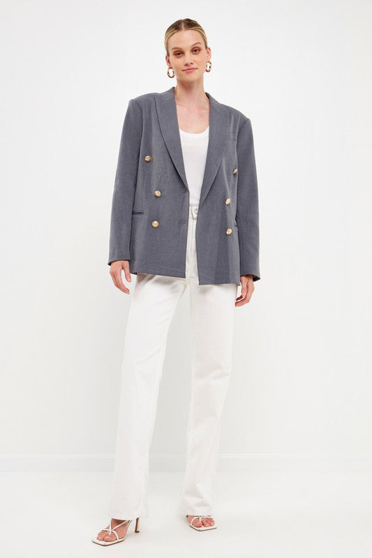Double Breasted Suit Blazer