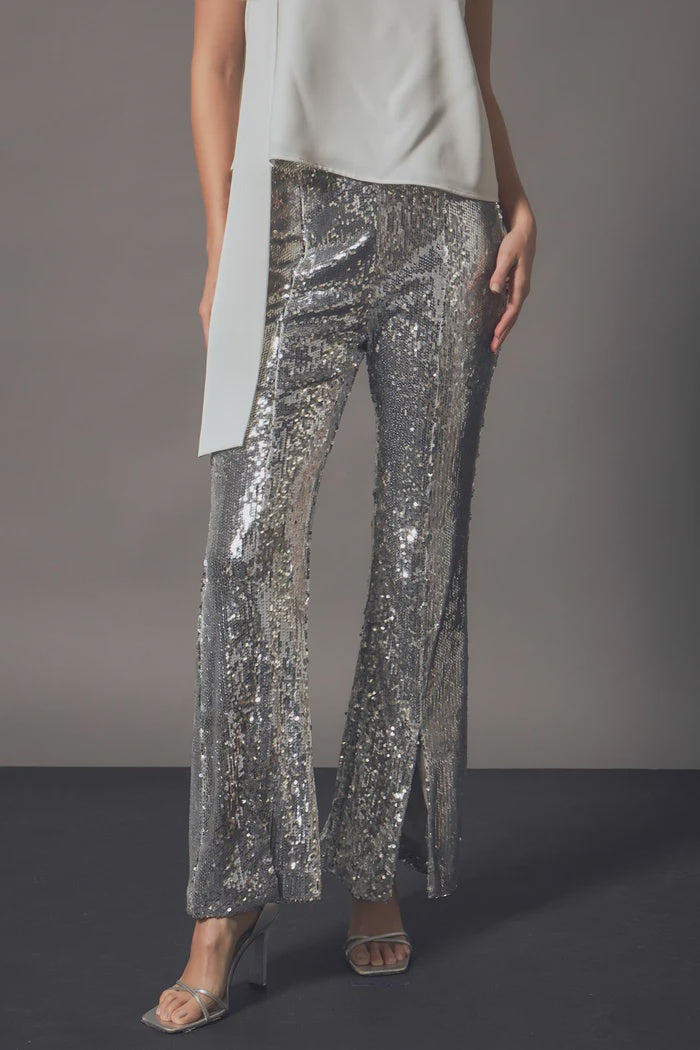 Sequin Flare Pants