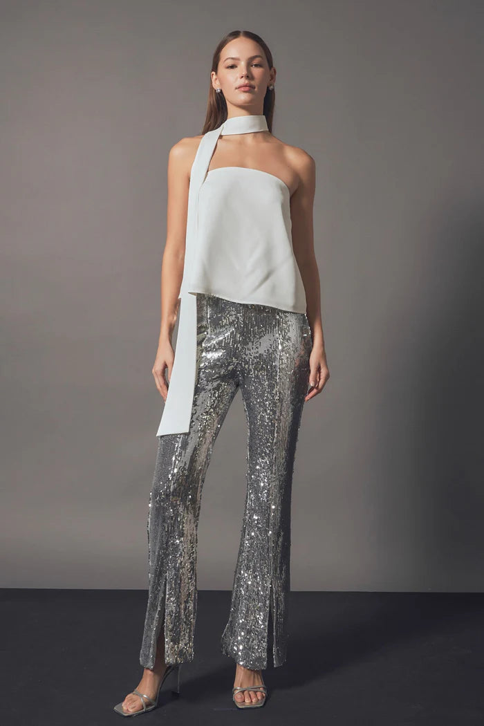 Sequin Flare Pants