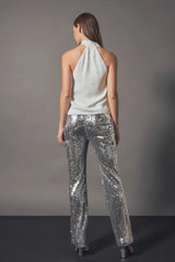 Sequin Flare Pants