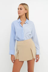 Color Block Stripe Shirt