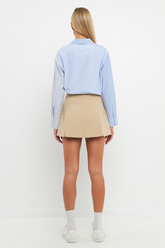 Color Block Stripe Shirt