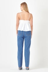 Bow Peplum Top