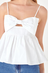 Bow Peplum Top