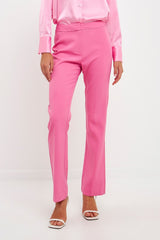 Full Length Low Rise Pants (Pink, White)