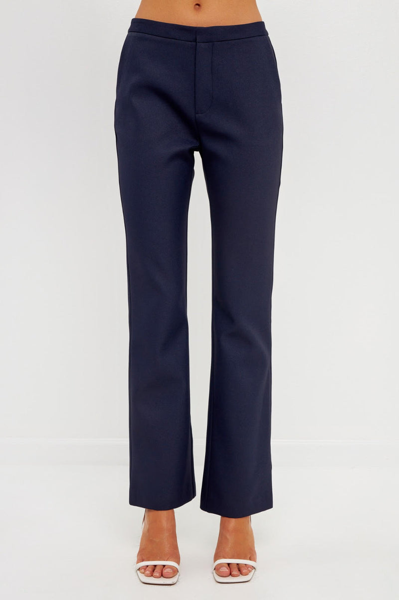 Slim Fit Trousers (Black, Navy)