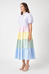 Multi Stripe Maxi Dress
