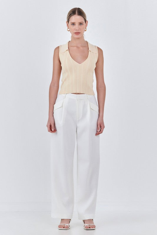 Low Rise Pocket Trousers