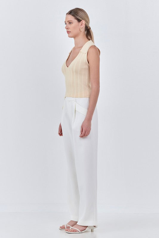 Low Rise Pocket Trousers